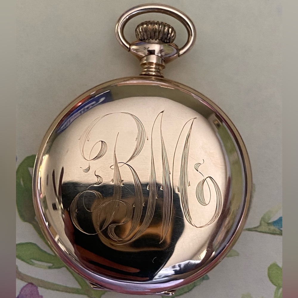 Rare 122yr.Old Solid 14K Gold Diamond Case Elgin 7J Moon&Star Pocket Watch. Runs - Picture 7 of 17